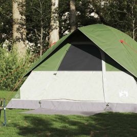 Family Tent Dome 6-Person Green Waterproof - vid-94703