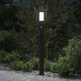 TONGLEN Bollard Light with Sensor 110 cm Stainless IP44 Steel