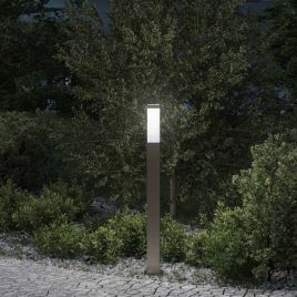 TONGLEN Bollard Light 80 cm Stainless IP44 Steel