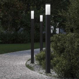 TONGLEN Bollard Lights 3 pcs 110 cm IP44 - Black