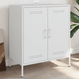 Sideboard White 68x39x79 cm Steel - vid-842981