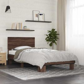 Bedframe Brown Oak 75x190cm Small Single