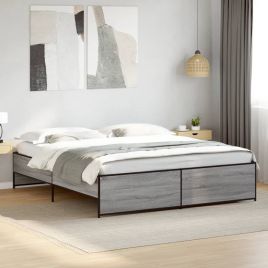 Bedframe Grey Sonoma 180x200cm Super King
