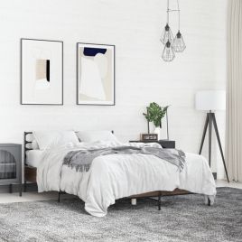 Bedframe Brown Oak 135x190cm Double