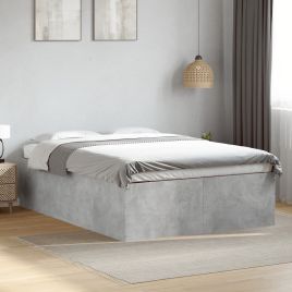Bedframe Concrete Grey 135x190cm Double