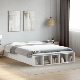 Bedframe White 150x200cm King Size