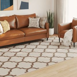 Indoor & Outdoor Rug Short Pile Multicolour 190x300 cm Anti Slip - vid-4007229