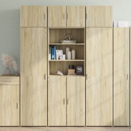 Storage Cabinet Sonoma Oak 70x42.5x225 cm Engineered Wood - vid-3281317