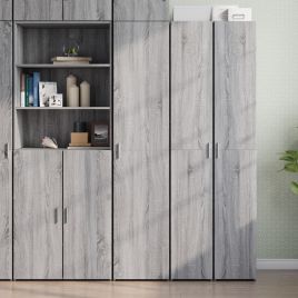 Highboard Grey Sonoma 40x42.5x185 cm Engineered Wood
