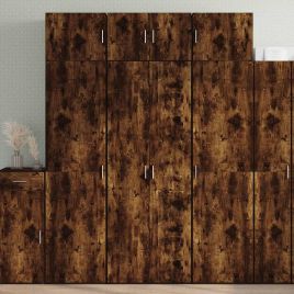 Highboard Smoked Oak 70x42.5x185 cm Engineered Wood