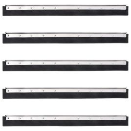 Floor Squeegee Heads 5 pcs 75x2x5 cm Steel and Rubber