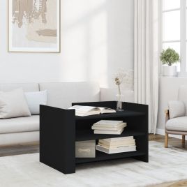 Coffee Table Black 80x50x50 cm Engineered Wood - vid-848340