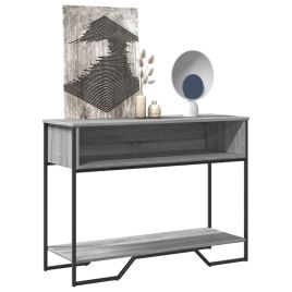Console Table Grey Sonoma 100x35x74.5 cm Engineered Wood - vid-848532