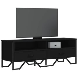 TV Cabinet Black 122x34x41 cm Engineered Wood - vid-848579