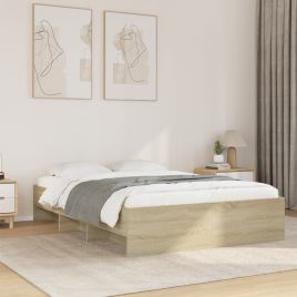 Bedframe Sonoma Oak 120x200cm Engineered Wood