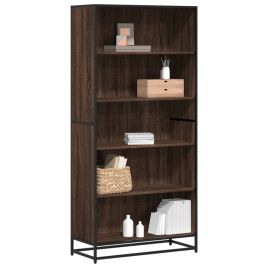 Bookcase Brown Oak 80.5x35x170.5 cm Engineered Wood