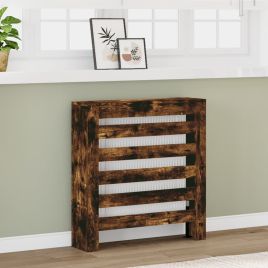 Radiator Cover Smoked Oak 78x20x82 cm Engineered Wood