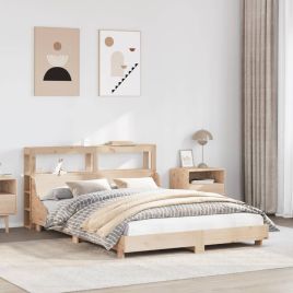 Bedframe 150x200cm King Size Solid Wood Pine