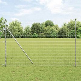 Euro Fence with 7 Posts 1.6x10 m Galvanised Steel