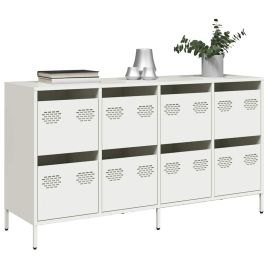 Sideboard White 135x39x73.5 cm Cold-rolled Steel