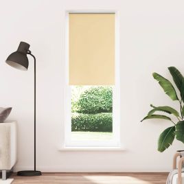 Roller Blind Blackout Beige 75x210 cm Fabric Width 70.7 cm Polyester