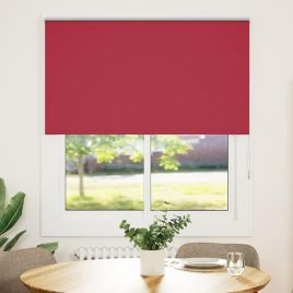Roller Blind Blackout Red 140x175 cm Fabric Width 136.6 cm Polyester