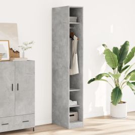 Wardrobe Concrete Grey 30x50x200 cm Engineered Wood - vid-3307687