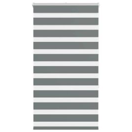 Zebra Blind Dark Grey 85x150 cm Fabric Width 80.9 cm Polyester