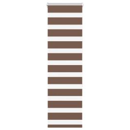 Zebra Blind Brown 40x150 cm Fabric Width 35.9 cm Polyester