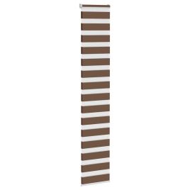Zebra Blind Brown 40x200 cm Fabric Width 35.9 cm Polyester