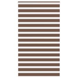Zebra Blind Brown 130x200 cm Fabric Width 125.9 cm Polyester