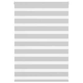 Zebra Blind Light Grey 110x100 cm Fabric Width 105.9 cm Polyester