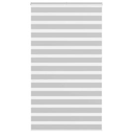 Zebra Blind Light Grey 135x230 cm Fabric Width 130.9 cm Polyester
