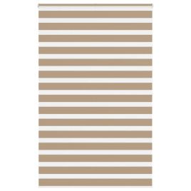 Zebra Blind Sand Brown 140x200 cm Fabric Width 135.9 cm Polyester