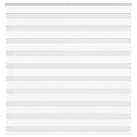 Zebra Blind White 140x100 cm Fabric Width 135.9 cm Polyester