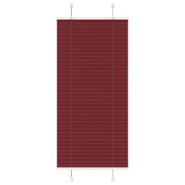 Pleated Blind Bordeaux Red 55x150 cm Fabric Width 54.4 cm Polyester