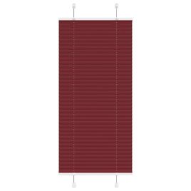 Pleated Blind Bordeaux Red 65x150 cm Fabric Width 64.4 cm Polyester