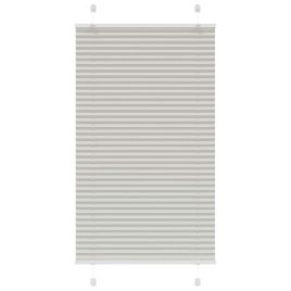 Pleated Blind Light Grey 70x100 cm Fabric Width 69.4 cm Polyester