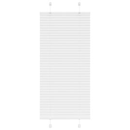 Pleated Blind White 65x100 cm Fabric Width 64.4 cm Polyester