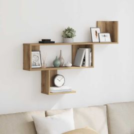 Wall Shelf Artisian Oak 100x15x70 cm Engineered Wood