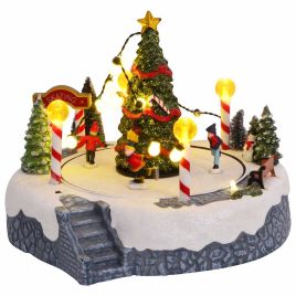 MIVLEN Christmas Village Decoration Multicolour 22 x 21.5 x 17 cm