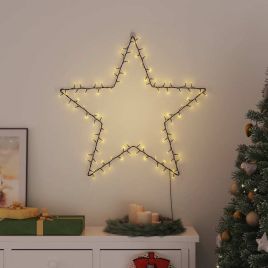 HIVLEN Christmas Lights Star Silhouette 115 LEDs Warm White