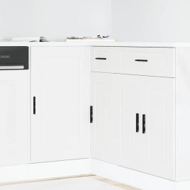 Kitchen Base Cabinet Porto White Engineered Wood