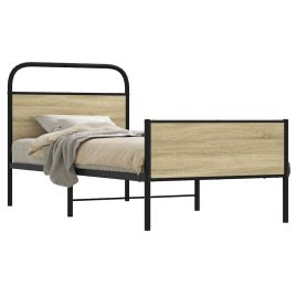 Bedframe 80x200cm Sonoma Oak Engineered Wood