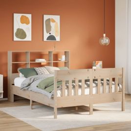 Bedframe 150x200cm King Size Solid Wood Pine