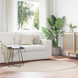 Rug Folding Beige 140 x 200 cm Polyester