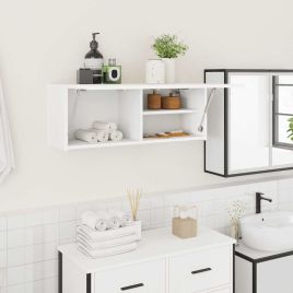 Bathroom Wall Cabinet White 80x25x30 cm Engineered Wood