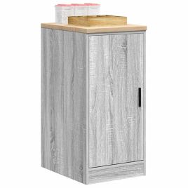 Garage Storage Cabinet Grey Sonoma 40x51x85 cm Solid Wood Pine