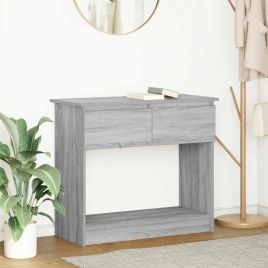 Console Table with Drawers Grey Sonoma 85.5x38.5x74.5 cm