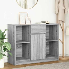 Sideboard with Drawer Grey Sonoma 101x35x76 cm Engineered Wood